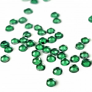 Strasuri Unghii Pietricele Culoare Verde Crom, Pietre Decorative Manichiura