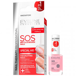Tratament Balsam Unghii Fragile si Casante Eveline Cosmetics SOS