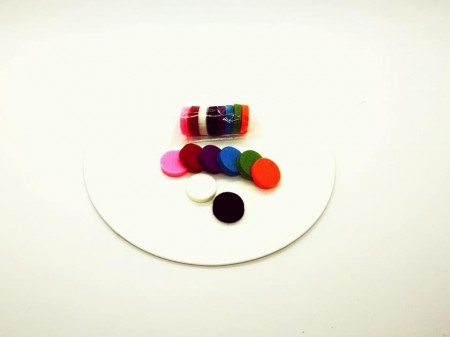 Dischete colorate pentru bratarile aromaterapeutice - set rezerva