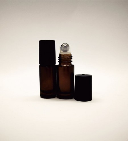 Recipiente roll-on din sticla bruna de 5ml - SET 10 bucati