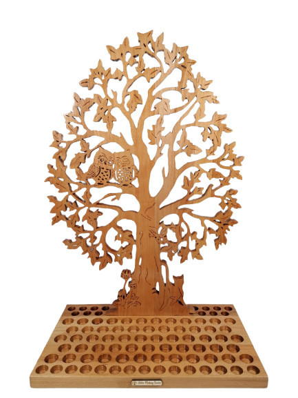 Suport Love Tree din lemn masiv - culoarea natur