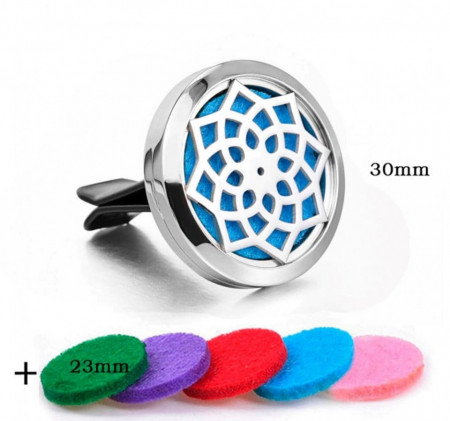 Aromadifuzor auto pentru uleiuri esentiale Lotus