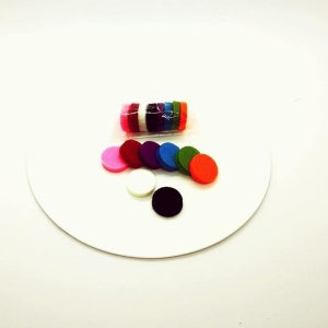 Dischete colorate pentru bratarile aromaterapeutice - set rezerva