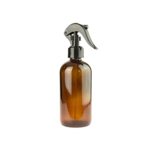 Recipient 125 ml din sticla bruna cu spray pulverizator