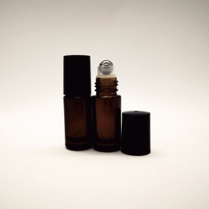 Recipiente roll-on din sticla bruna de 5ml - SET 10 bucati