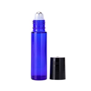 Recipiente roll-on din sticla albastra 10ml - SET 5 bucati