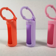 Protectii colorate din silicon pentru sticlute 10 ml -ROZ/LILA/ORANGE