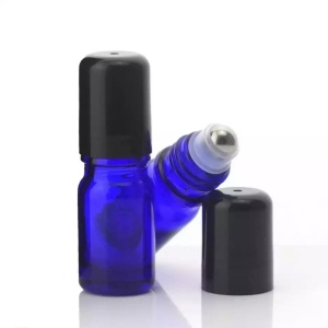 Recipiente roll-on din sticla albastra de 5ml - SET 10 bucati