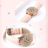 Bratara cu aromadifuzor Balance Mandala auriu rose MB30