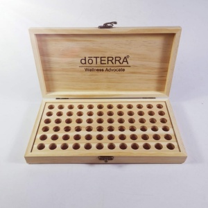 Cutie din lemn pentru 72 sticlute mostre