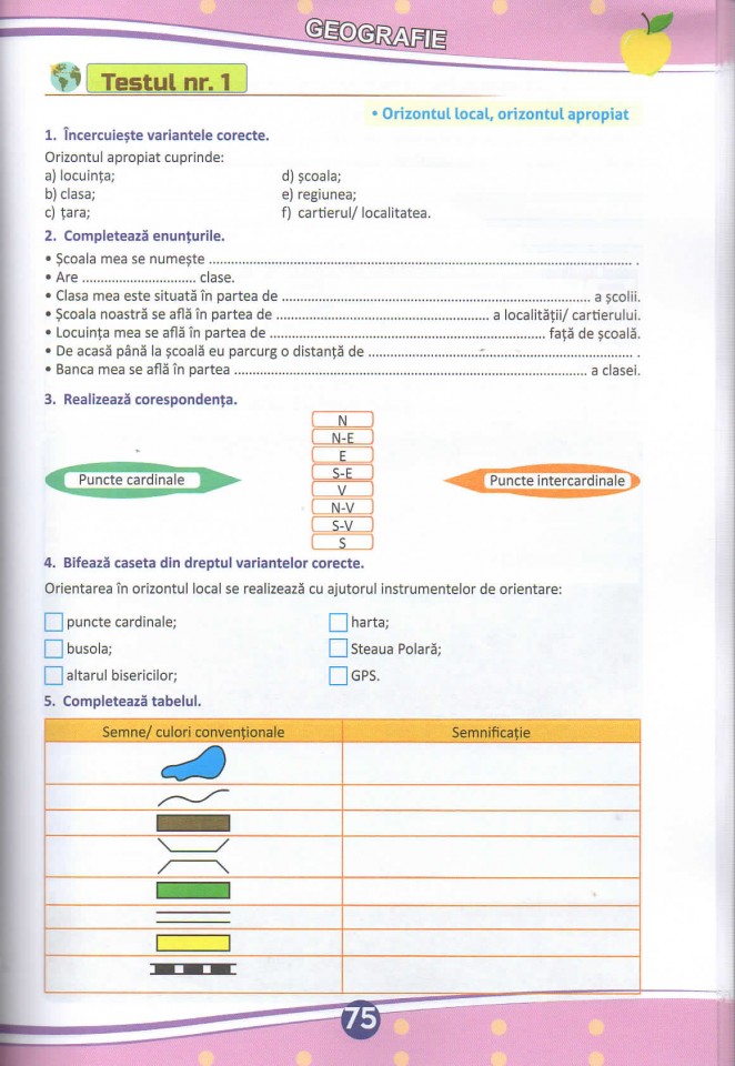 Evaluare Stiinte Clasa 4 Unitatea 2 Teste de evaluare (descriptori de performanta) - Clasa a IV-a. Limba