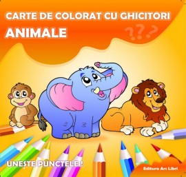 Carte de colorat cu ghicitori - Animale
