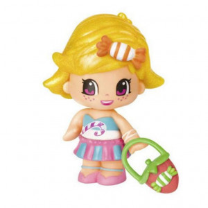 Figurina blister cu dulciuri, Pinypon, Blondie, 7cm