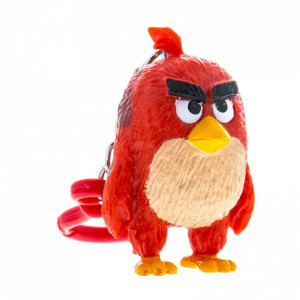 Figurina plastic cu agatatoare, Angry Birds, Red , 7-8,5cm