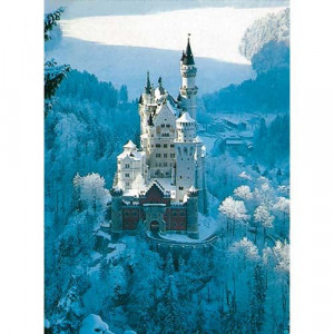 PUZZLE CASTELUL NEUSCHWANSTEIN IARNA, 1500 PIESE