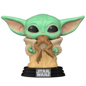 Figurina Funko POP! Star Wars: The Mandalorian - The Child cu broasca, 9 cm