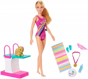 Papusa Barbie Inotatoare