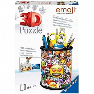 Puzzle 3D Emoji Suport Pixuri, 54 Piese