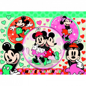 Puzzle Mickey Si Minnie, 150 Piese