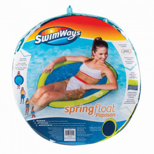 Swimways Scaun Plutitor Spring Float Papasan Verde Cu Galben