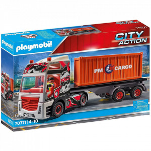 CAMION CU CONTAINER DE MARFA