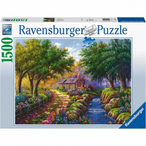 Puzzle Casuta Langa Rau, 1500 Piese