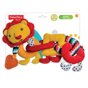 Jucarie de plus cu diferite texturi, Fisher Price, leu