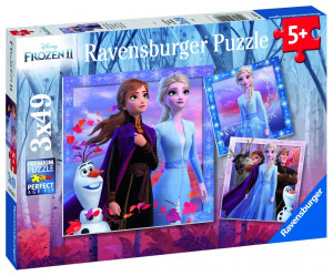 PUZZLE FROZEN II, 3x49 PIESE