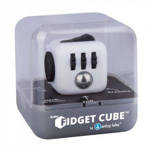 Cub antistres, Fidget Cube, alb si negru