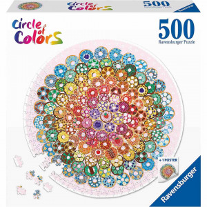 Puzzle Cerc Gogosi Americane, 500 Piese