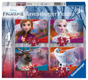 PUZZLE FROZEN II, 12/16/20/24 PIESE