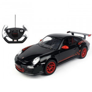Masina Cu Telecomanda Porsche Gt3 Negru Cu Scara 1 La 14