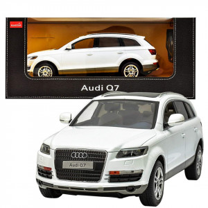 Masina Cu Telecomanda Audi Q7 Alb Scara 1 La 14