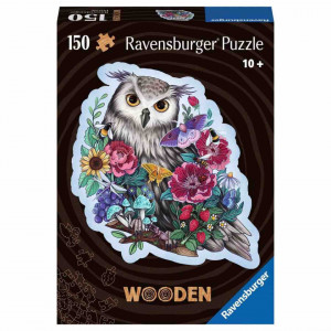 Puzzle Lemn Contur Bufnita, 150 Piese