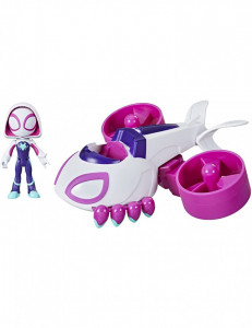 Spidey Prietenii Extraordinari Set Vehicul Si Figurina Ghost Spider