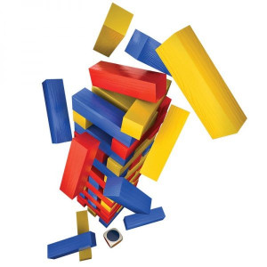 TURNUL BUCLUCAS CU PIESE COLORATE IN CUTIE DE METAL