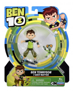 BEN 10 FIGURINE 12 CM - BEN TENNYSON & GREY MATTER