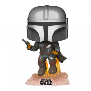 Figurina Funko POP! Star Wars: The Mandalorian - Mando Flying w/Blaster Vinyl Figure, 10cm