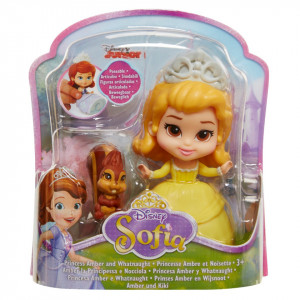 Printesa Sofia mini cu un camarad, Disney, Amber si Whatnaught, 7,6 cm