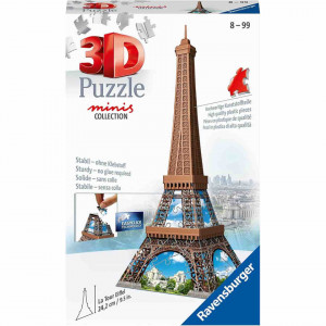 Puzzle 3D Mini Turnul Eiffel, 54 Piese