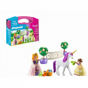 Playmobil - Set Portabil - Printese Si Unicorn