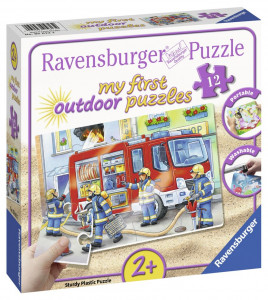 Puzzle Plastic Pompieri, 100 Piese