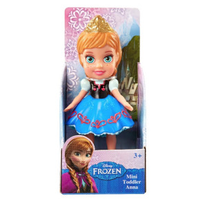 Papusa mini, Disney Frozen, Anna, 8cm