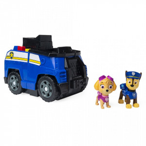 PATRULA CATELUSILOR 2IN1 SPLIT SECOND CHASE MASINA DE POLITIE