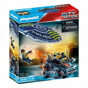 Playmobil - Parasuta Politiei Si Hot Cu Atv