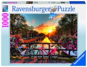 PUZZLE BICICLETE IN AMSTERDAM, 1000 PIESE