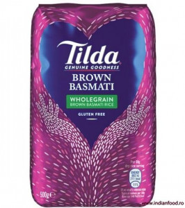 Tilda Brown Basmati Rice (Orez Basmati Integral Brun) 500g