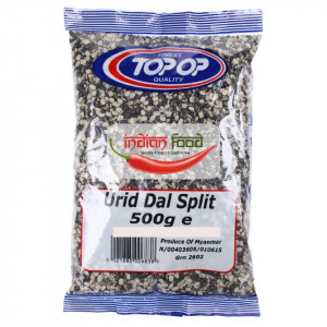 TOPOP Urid Dal Split (Linte Neagra cu Coaja Bisectata) 500g