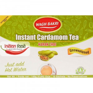 Wagh Bakri Instant Tea Cardamom Un-Sweeted (Ceai de Cardamom Instant Neindulcit ) 140g