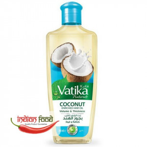 VATIKA Coconut Enriched Hair Oil Castor & Henna (Ulei de Cocos pentru Par Ricin+Frunze de Henna) 200ml